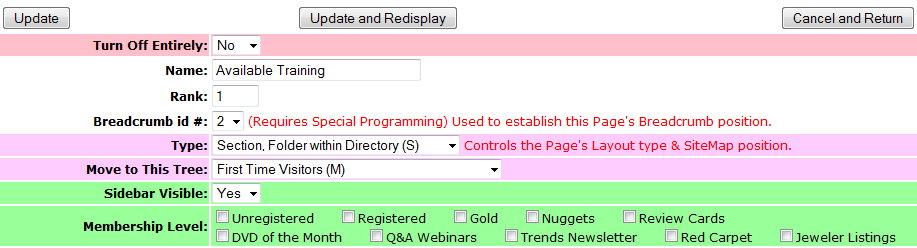 Securing Pages