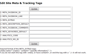 Global Meta Tags