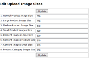 Image Upload Sizes